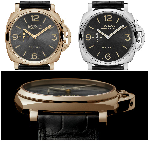 Black leather strap-panerai-luminor-Replica-Watches