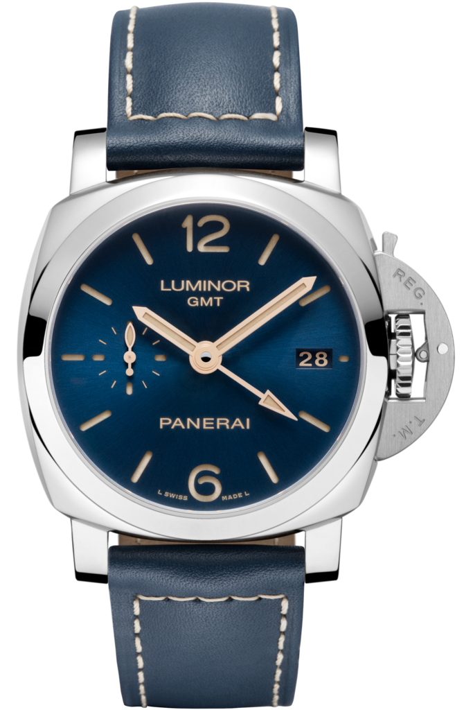 Dark Blue Straps Fake Panerai Luminor 1950 GMT Watches